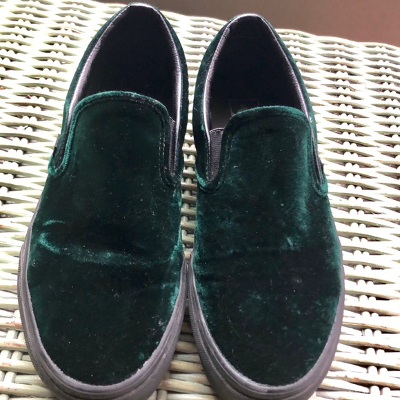 green velvet vans